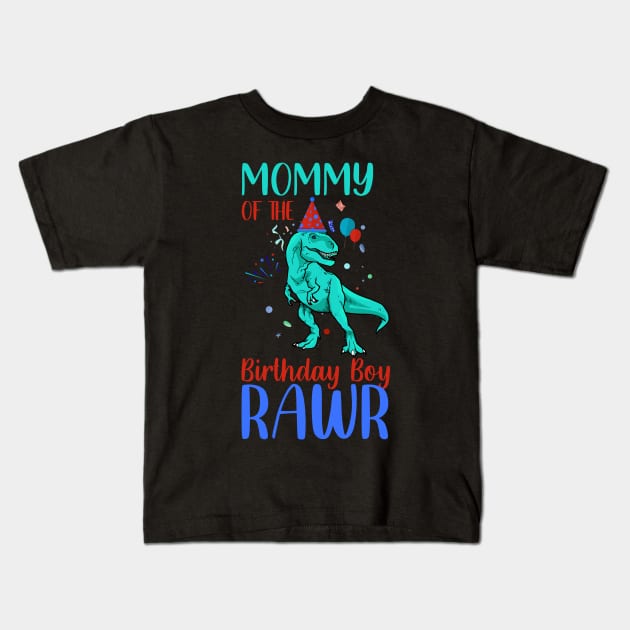 Mommy of the birthday boy Kids T-Shirt by PG